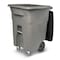 Toter 96 Gal. Graystone Trash Can with Lid and Wheels (2 caster 2 standard) ACC96 - alternate 1